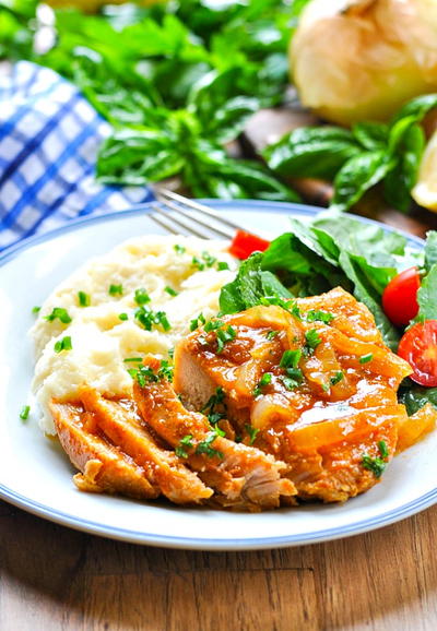 Slow Cooker Smothered Pork Chops