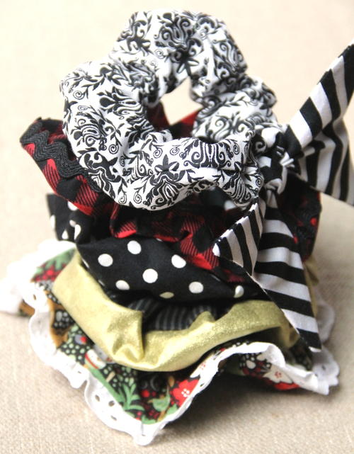 Hair Scrunchies with Variations