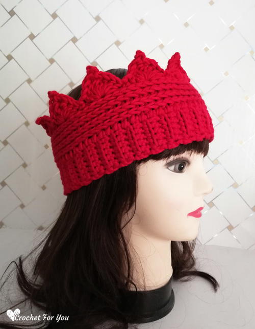 Crochet Crown Ear warmer