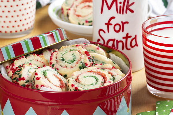 Santas Swirl Cookies