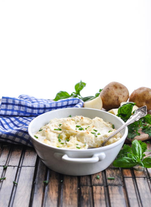 Make Ahead Garlic Mashed Potatoes