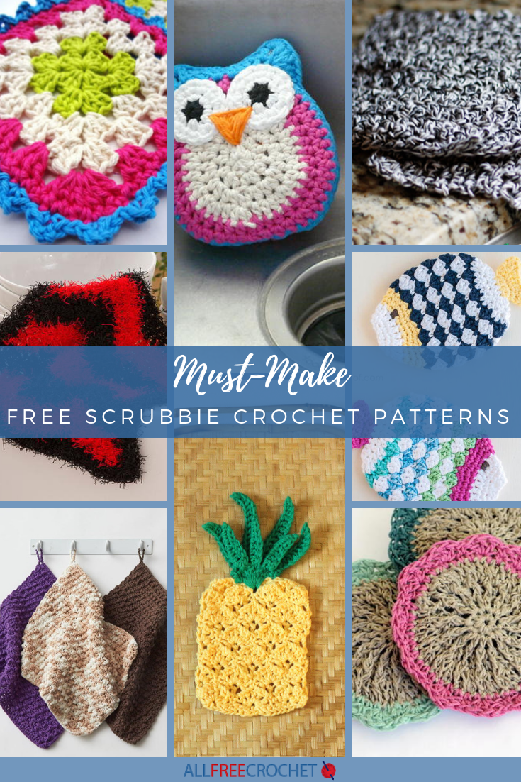 21 MustMake Free Dishcloth & Scrubbie Crochet Patterns