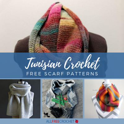 15 Free Tunisian Crochet Scarf Patterns