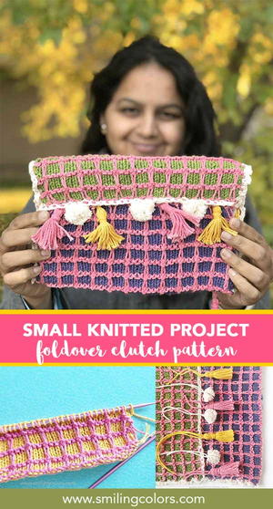 Foldover Knit Clutch Pattern