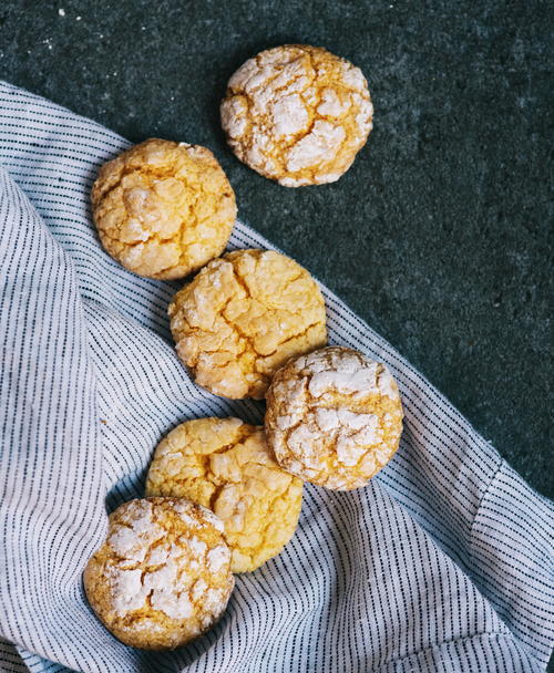 Lemon Snowflake Cookies