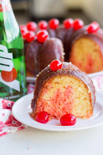 Shirley Temple Poke Cake