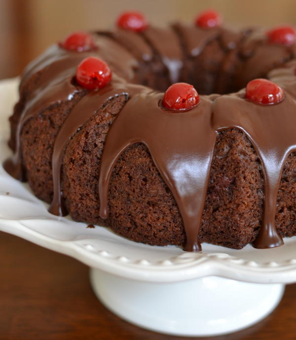 Quick and Easy Chocolate Cherry Cake