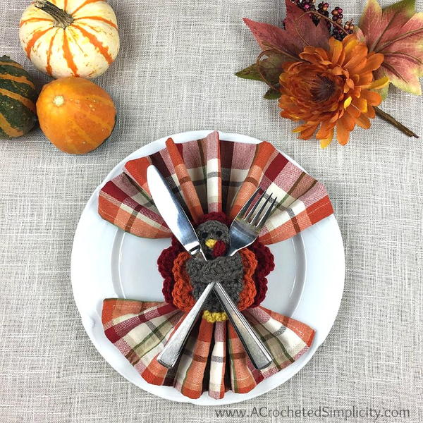 Turkey Napkin Ring & Flatware Holder