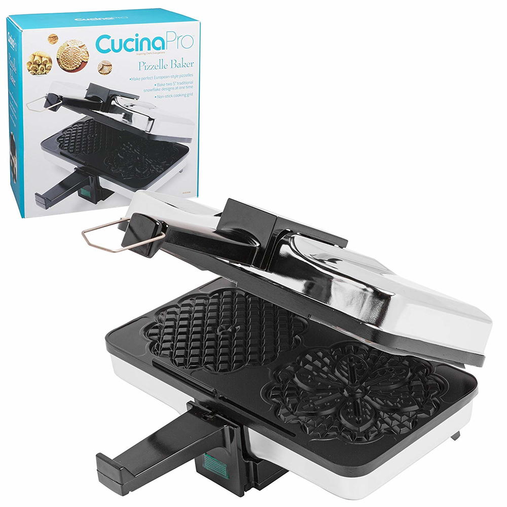 CucinaPro Holiday Pizzelle Baker | TheBestDessertRecipes.com