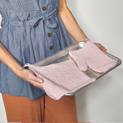 Oven Mitt Set Crochet Pattern FaveCrafts com