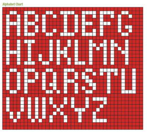 Knitting Pattern Alphabet Charts