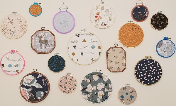 Easiest Ever Embroidery Hoop Wall Art