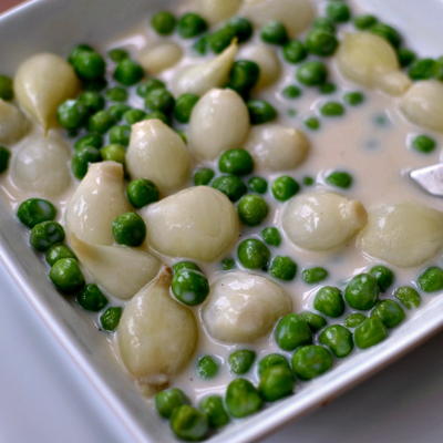 Creamed Peas with Pearl Onions
