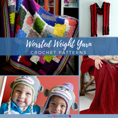 20 Worsted Weight Yarn Crochet Patterns Allfreecrochet Com