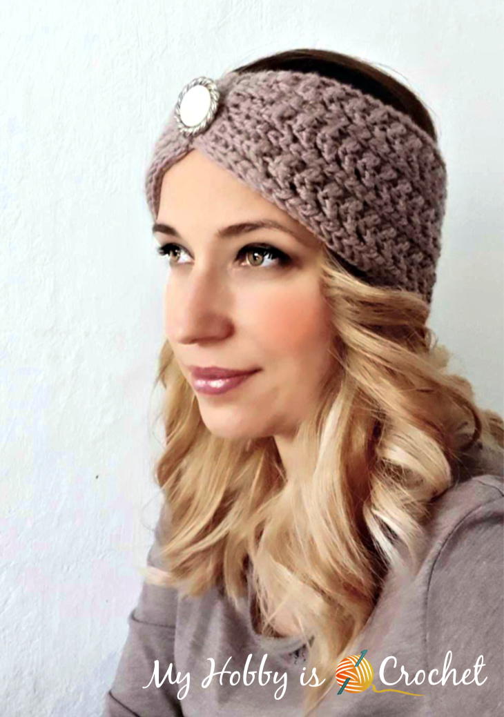 Chic Aran Headband / Earwarmer | AllFreeCrochet.com