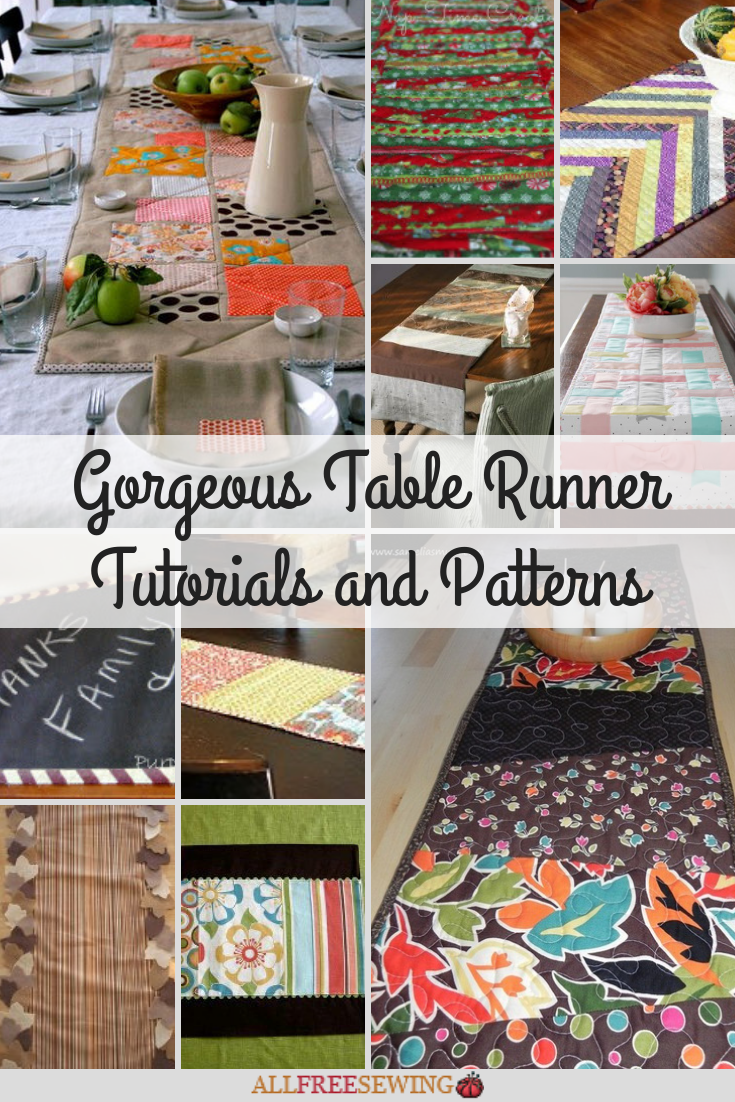 30 Gorgeous Table Runner Tutorials and Patterns | AllFreeSewing.com