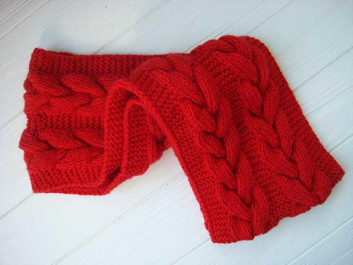 Infinity Santa Scarf Pattern