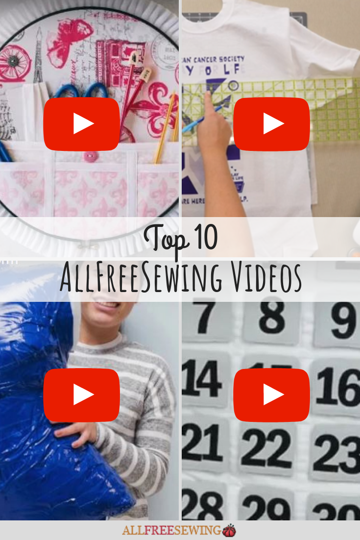 10 Best Sewing Videos on AllFreeSewing | AllFreeSewing.com