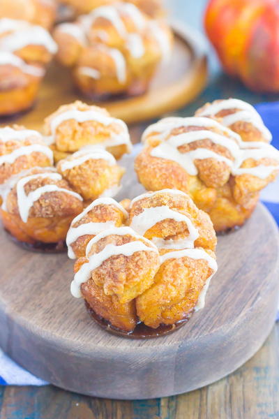 Pumpkin Spice Monkey Bread Muffins