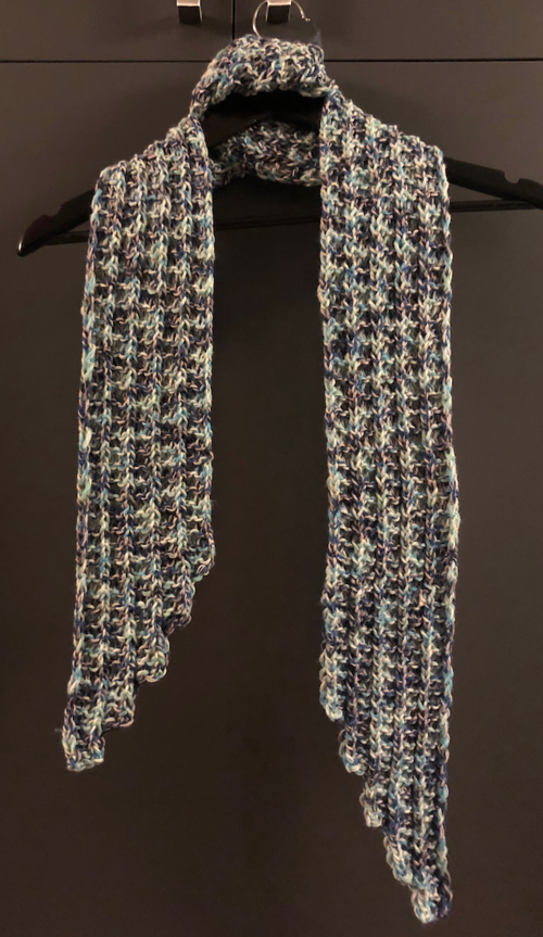 Step By Step Scalloped Scarf Allfreeknitting Com