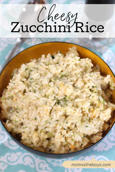 One Pot Cheesy Zucchini Rice