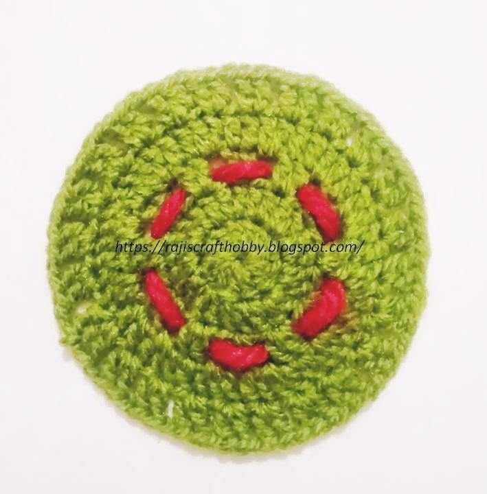 Christmas Wreath Coaster AllFreeCrochet