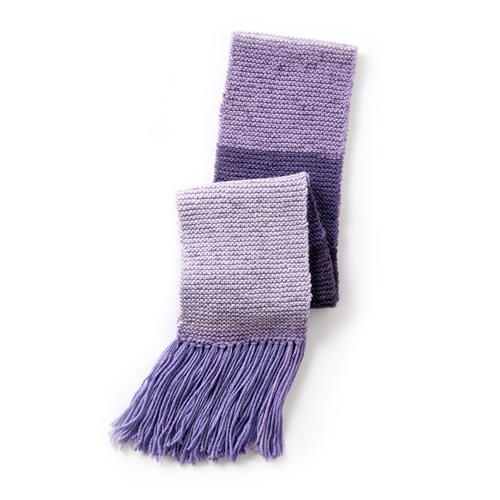 Amethyst Garter Stitch Scarf