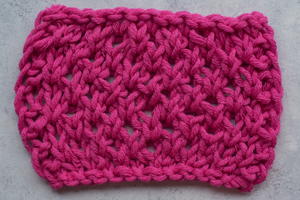How to Knit the Rose Stitch