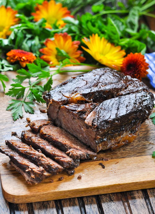 Balsamic Slow Cooker Roast Beef