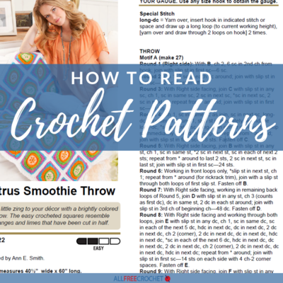 How To Read Crochet Pattern Example How to Read Crochet Diagrams | AllFreeCrochet.com