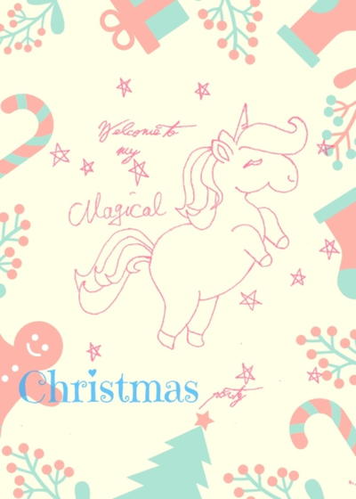 Unicorn Party Printables for Christmas