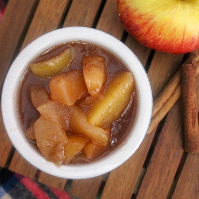 Cracker Barrel Fried Apples Copycat in the Slow Cooker