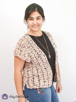 Iced Chai Tee Cardigan | AllFreeCrochet.com