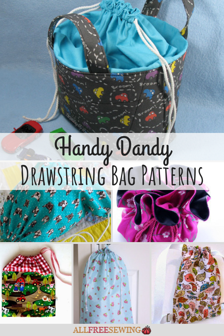 26 Drawstring Bag Patterns & Tutorials | AllFreeSewing.com