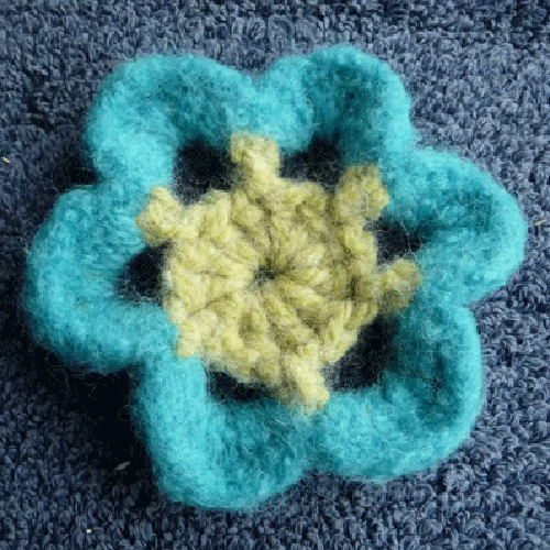 Whimsical Felted Flower