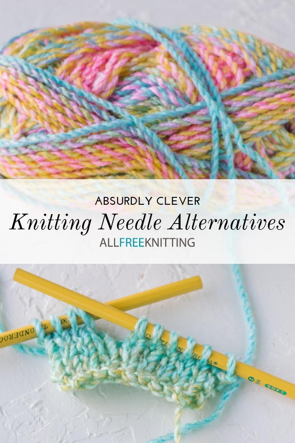 Make Knitting Needles out of Skewers