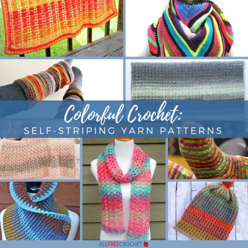 Colorful Crochet: 20+ Self-Striping Yarn Patterns | AllFreeCrochet.com