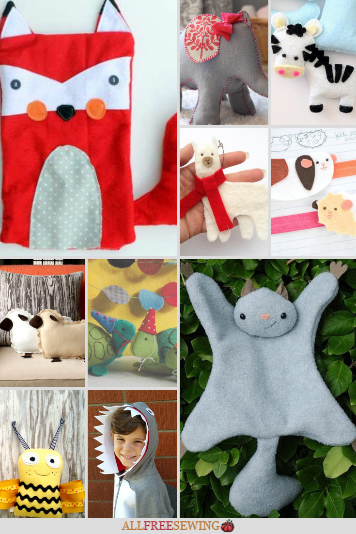 36 Felt Animal Patterns | AllFreeSewing.com