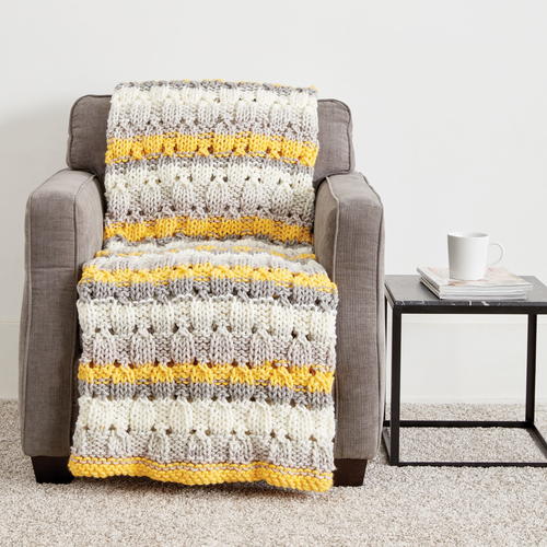 Patchwork Chunky Knit Blanket Pattern