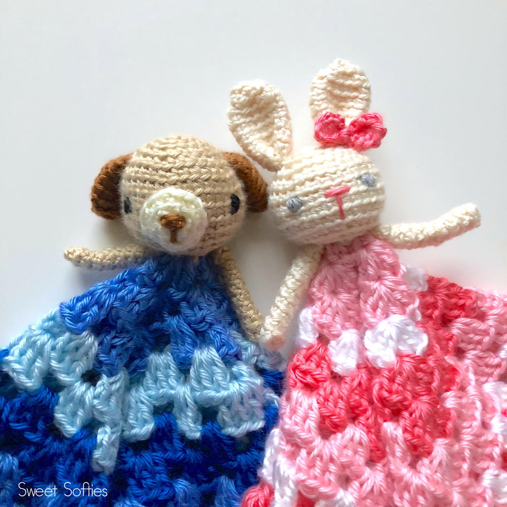 Striped Bunny Baby Lovey - Free Crochet Pattern