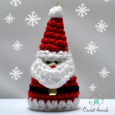 Santa Claus Christmas Ornament Crochet Pattern