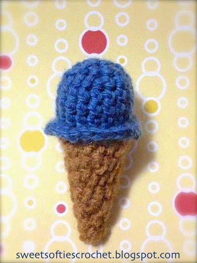 Ice Cream Amigurumi Food Toy