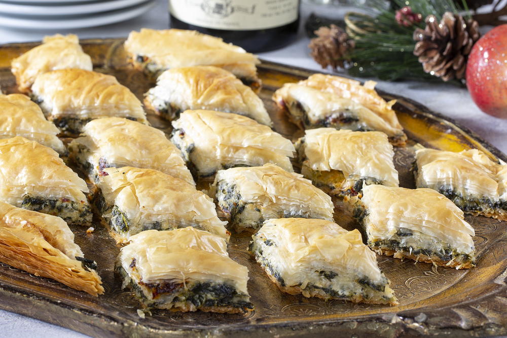 Mediterranean Stuffed Phyllo Crisps-image