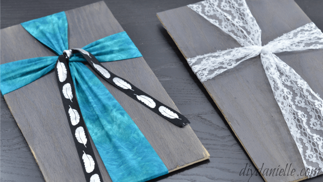 Fabric and Wood DIY Cross