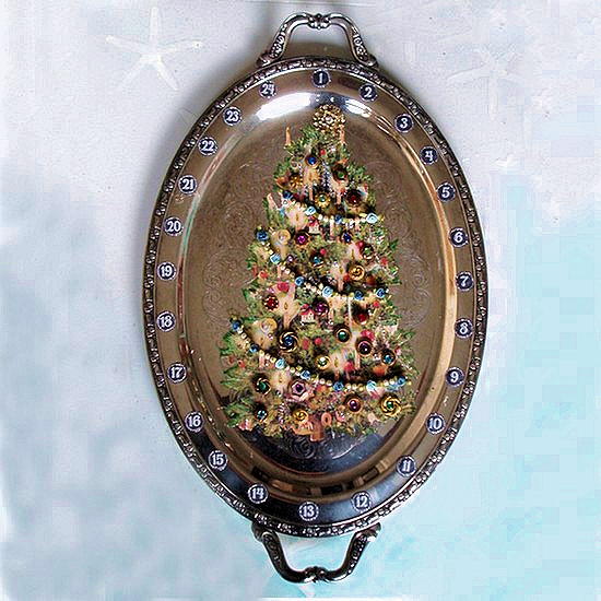 Silver Plate Tray Advent Calendar