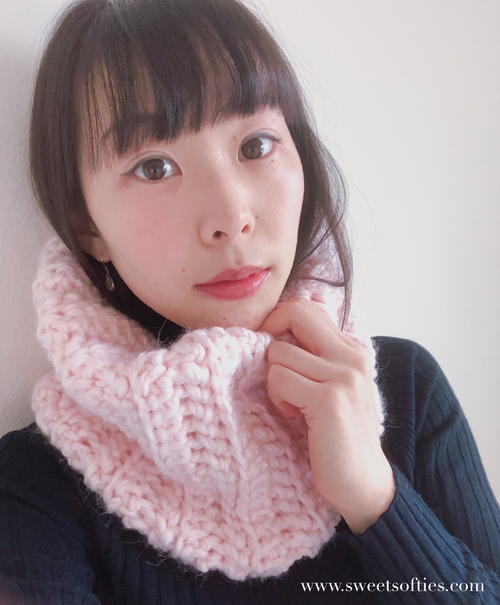 Cotton Candy Crochet Cowl