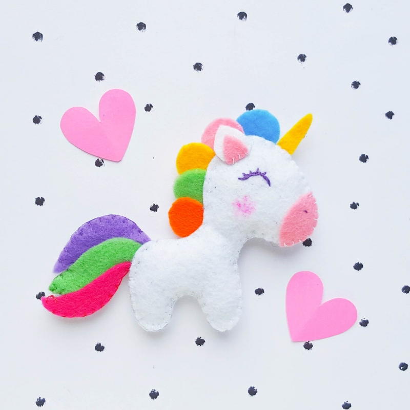 felt-unicorn-sewing-project-favecrafts-com for Printable Free Unicorn Sewing Pattern Felt Unicorn Sewing Project | FaveCrafts.com for Printable Free Unicorn Sewing Pattern