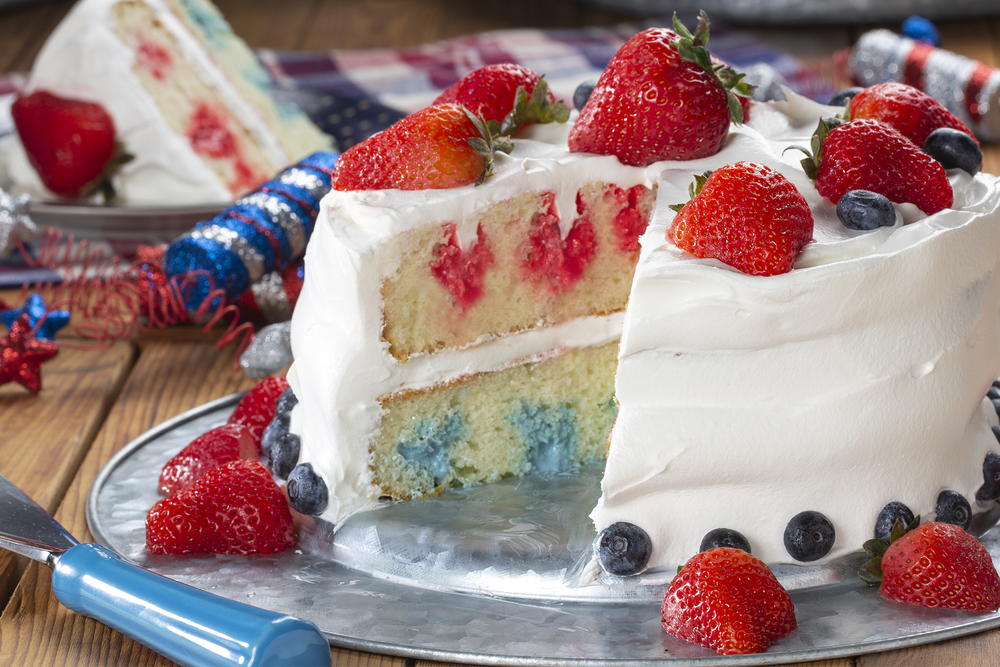 Patriotic Poke Cake-image