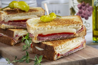 Italian Antipasto Grilled Cheese