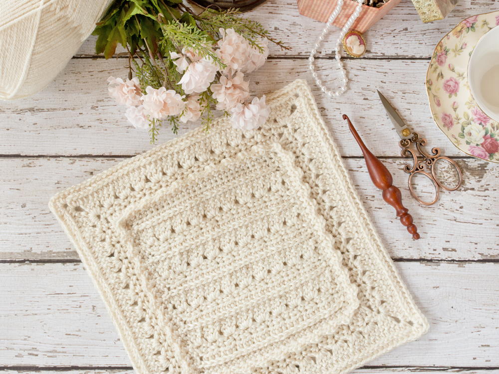 Easy Primrose & Proper Dishcloth {Free Crochet Pattern}